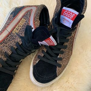 Golden Goose Deluxe Brand Cheetah Slide Hi-Tops
